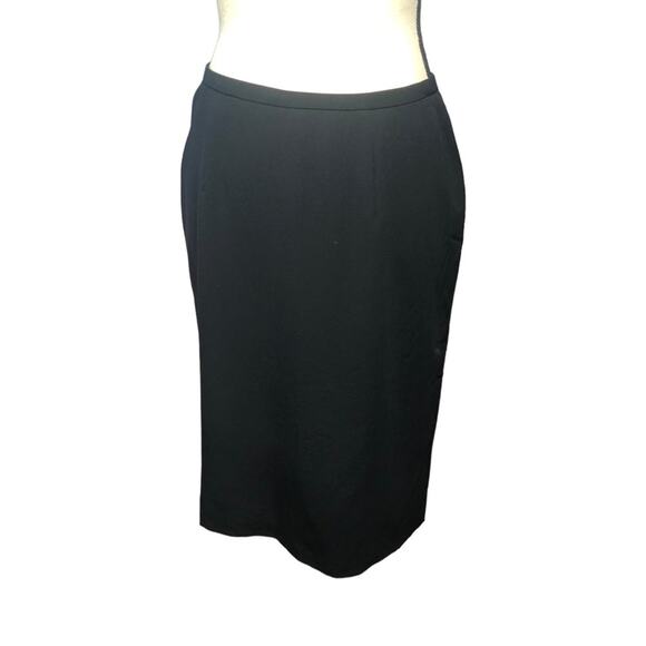 Giorgio Armani, black A line skirt, small - Picture 2 of 10